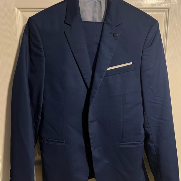 Zara Man Royal Blue Suit- 36R/34W - Picture 1 of 8